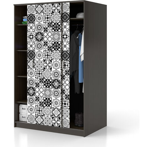 Sticker Mural Carrelage adhésif Cuisine Salle de Bain - 60 STICKERS CARRELAGES MEUBLE GARZEA - 60stickers10x10cm (1/5)