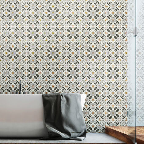 Sticker Mural Carrelage adhésif Cuisine Salle de Bain - 30 STICKERS CARREAUX DE CIMENT AZULEJOS BELMIRO - 30stickers15x15cm (1/5)