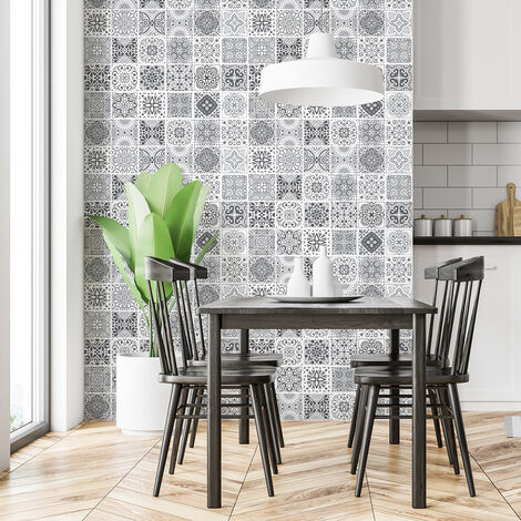 Sticker Mural Carrelage adhésif Cuisine Salle de Bain - 30 STICKERS CARRELAGES AZULEJOS YANET - 30stickers10x10cm (1/5)
