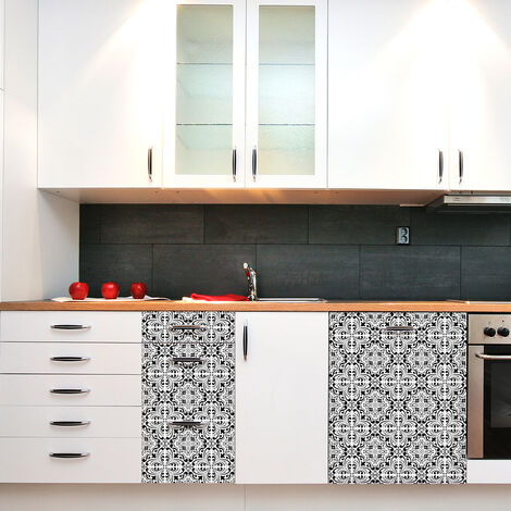 Sticker Mural Carrelage adhésif Cuisine Salle de Bain - 30 STICKERS CARRELAGES MEUBLE MURILLO - 30stickers10x10cm (1/5)