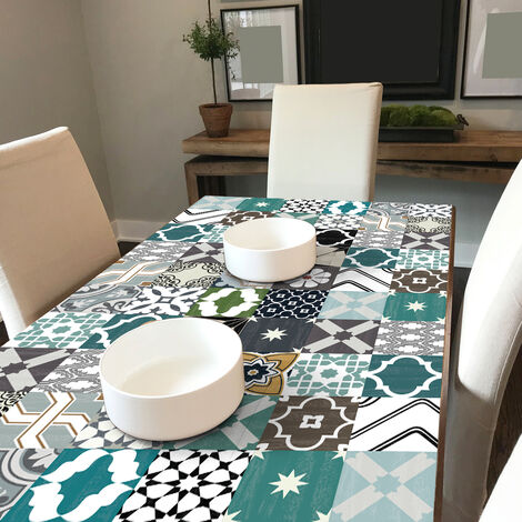 Stickers adhésif décoration Meuble - 60 STICKERS CARREAUX DE CIMENT MEUBLE AUTHENTIQUES GOEZ - 60stickers15x15cm (1/5)