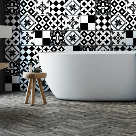 Sticker Mural Carrelage adhésif Cuisine Salle de Bain - 60 STICKERS CARRELAGES AZULEJOS PINOCITO - 60stickers10x10cm (1/5)