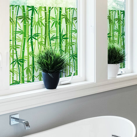 Autocollant Fenêtre Fleur De Vie - Motif Violet/jaune - Bambou - 3 Pièces - 10,5 Cm - 3