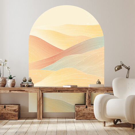 Papier peint intissé pré-encollé fresques géantes - ARCHE COUCHER DE SOLEIL DÉSERTIQUE - 127x90cm (1/5)