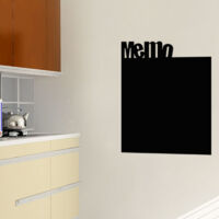 Sticker ardoise tableau noir - stickers muraux adhésif effaçable - CARNET DE NOTE - 45x35cm