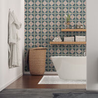 Sticker Mural Carrelage adhésif Cuisine Salle de Bain - 60 STICKERS CARRELAGES AZULEJOS ANGELENA - 60stickers10x10cm