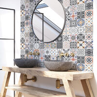 Sticker Mural Carrelage adhésif Cuisine Salle de Bain - 30 STICKERS CARRELAGES AZULEJOS JONIVA - 30stickers20x20cm