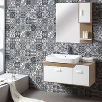 Sticker Mural Carrelage adhésif Cuisine Salle de Bain - 60 STICKERS CARRELAGES AZULEJOS SOVANIA - 60stickers20x20cm