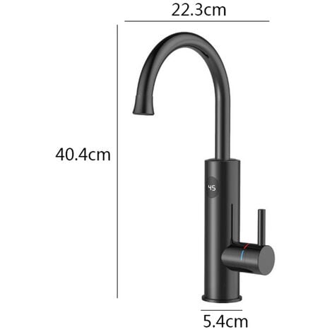 Rubinetto Elettrico Da Cucina Rubinetto Elettrico 3kW Per Lavabo O Lavello  Rubinetto LED Con Scaldabagno Istantaneo