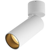Faretti Da Soffitto Orientabili Con Rotazione 350°/90°, 5W 500LM 3000K LED Faretto Lampada, Plafoniera Faretto, Lampade Da Soffitto in Alluminio Per Soggiorno, Corridoio, Hotel (Bianco)