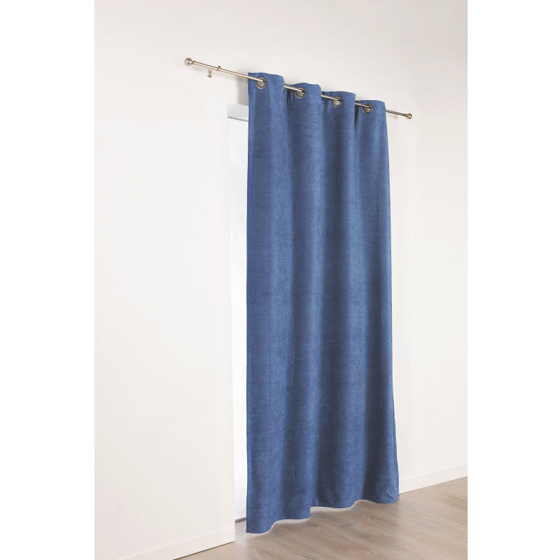Rideau isolant thermique 140x260 pret à poser taupe