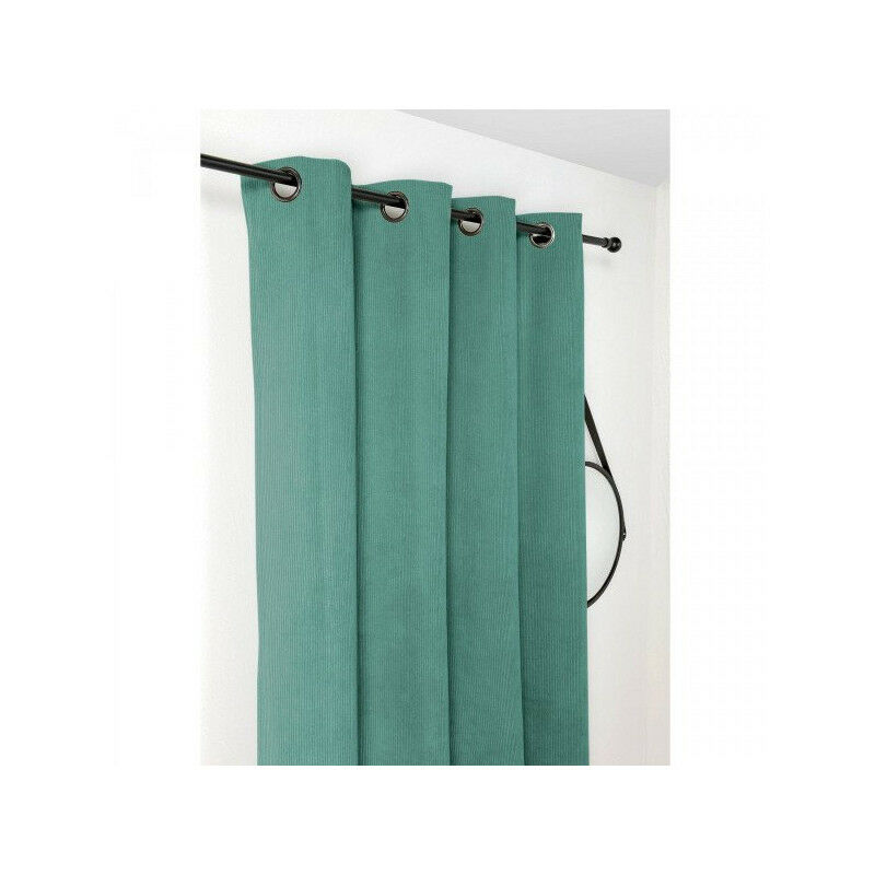 Rideau Obsurcissant Thermique et isolant "ALBERTA" - 140x260cm - Vert d'eau