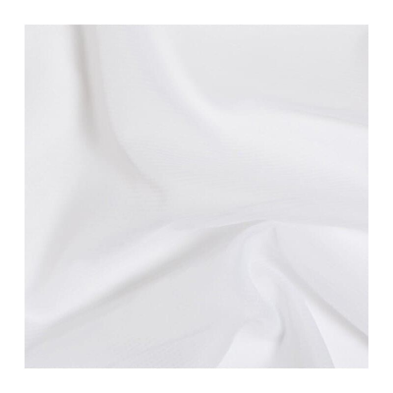 Rideau Voilage Blanc En Guipure Florale Vintage - 78cm Haut X ~4.15m Large, Fait Main Années 70