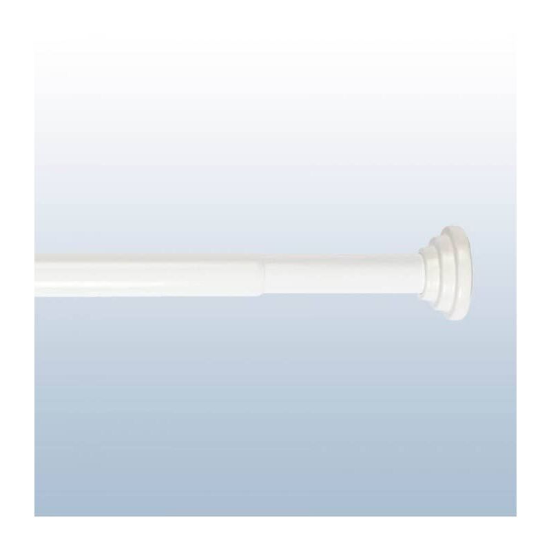 Tringle extensible entre 2 murs sans percage blanc - 140 à 260 cm - Blanc