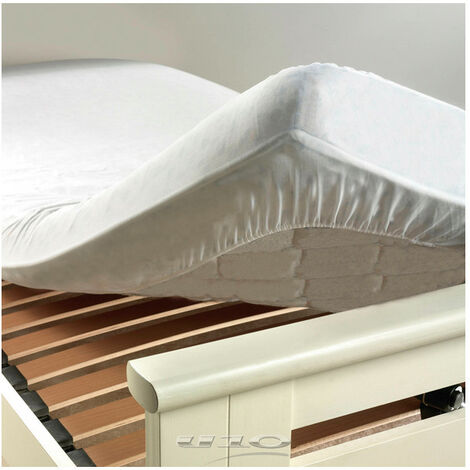 Douceur D'Intérieur – Protège-matelas 160 x 200 cm en coton 100% – Finition élastique aux 4 coins – Alèse imperméable – Lavable à 30°