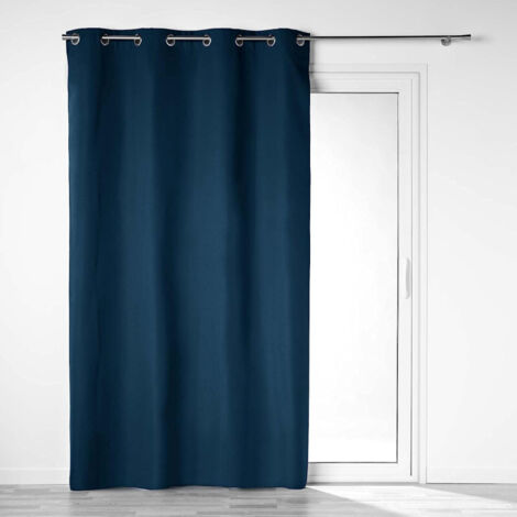 Rideau bleu marine 100% occultant black out 140x260cm - 140x260cm - Bleu marine (1/5)
