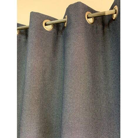 Rideau d'Ameublement en Jean - 135x240cm - Bleu jean (1/2)