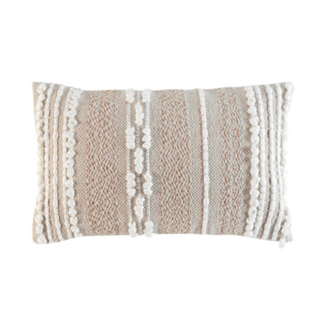 Coussin déhoussable 30x50cm "Blanca" - 30x50cm - Beige (1/5)