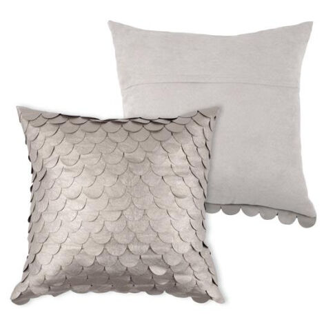Coussin écailles brillantes 40x40cm - 40x40cm - Gris