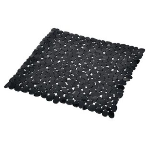 Fond de douche 52x52cm pvc uni noir - 52x52cm - Noir (1/3)