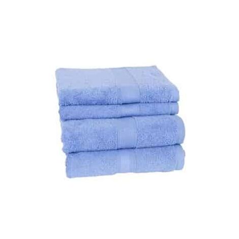 Serviette de toilette bleu ciel 50x90 cm - 50 x 90 cm - Bleu ciel