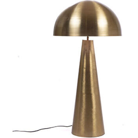 Lampe à poser champignon – Métal doré brossé – Hauteur 95 cm – Ampoule E27 – Intérieur uniquement – Amadeus (1/3)