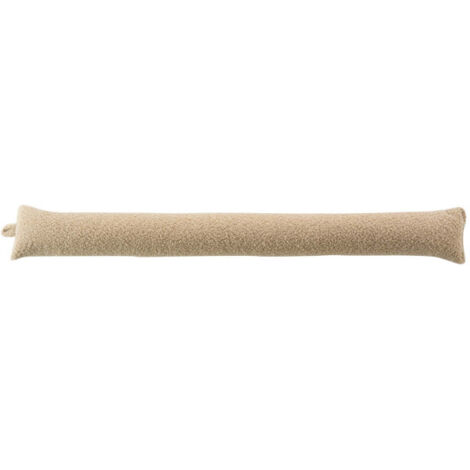 Bas de porte WOOLY 80 x 10 cm – Effet bouclette – Coloris Beige - 80x10cm - Beige (1/3)