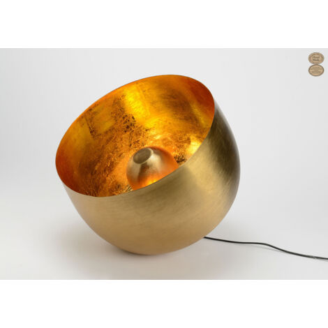 Lampe de table Samuel dorée 26 cm – Métal or – Diamètre 38 cm – Puissance 25W – Éclairage doux et ambiance chaleureuse – Amadeus