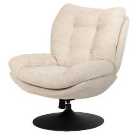 Fauteuil Magnum New – Beige – Piètement Black - 100x78cm - Beige (1/5)