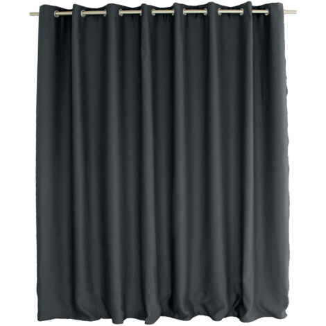 Rideau occultant OBSKUR 300 x 240 cm coloris GRIS FONCE