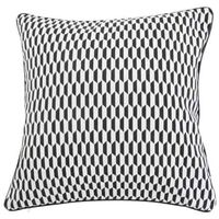 Housse de Coussin tendance noir et blanc - 40x40cm - Noir