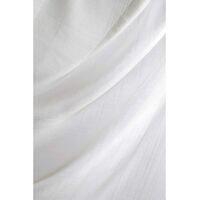 Paire de vitrages unis - 60x140cm - Blanc