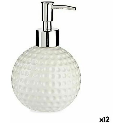 Seifenspender Golf aus Keramik 12 Weiß (300 Stück Metall ml)