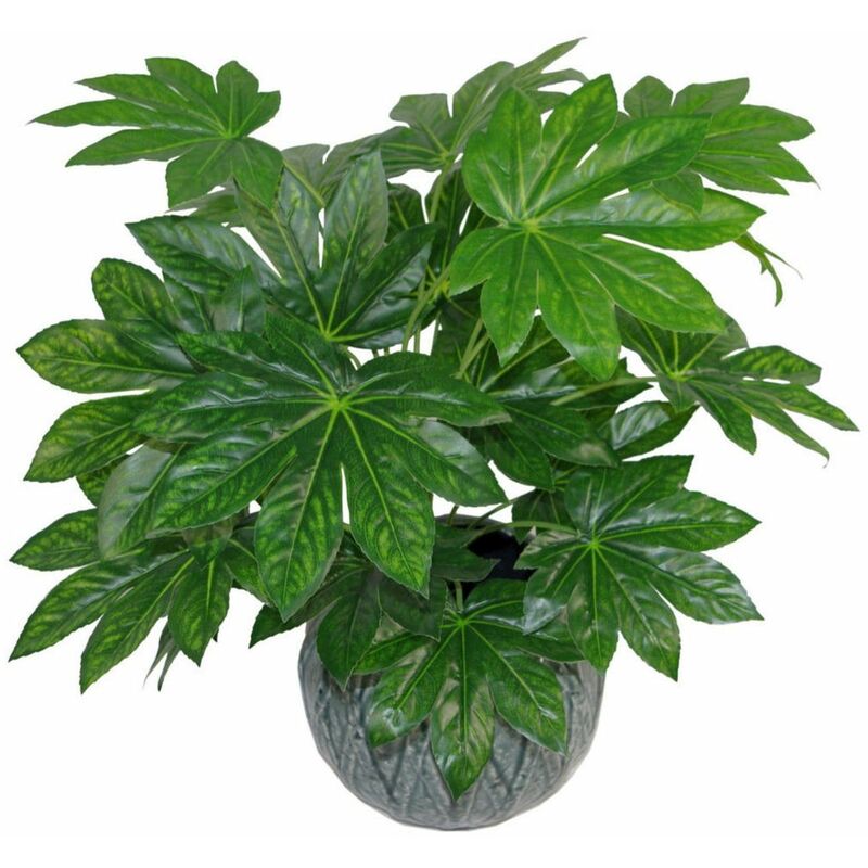 60cm Leaf Design UK Realistic Large Artificial Foliage Plant with Pot