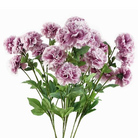 Pack of 6 x 70cm Pink Artificial Carnation Stem - 24 Flowers (1/5)