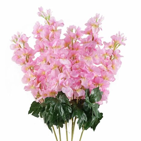 Pack of 6 x 75cm Delphinium Pink Artificial Stem (1/5)