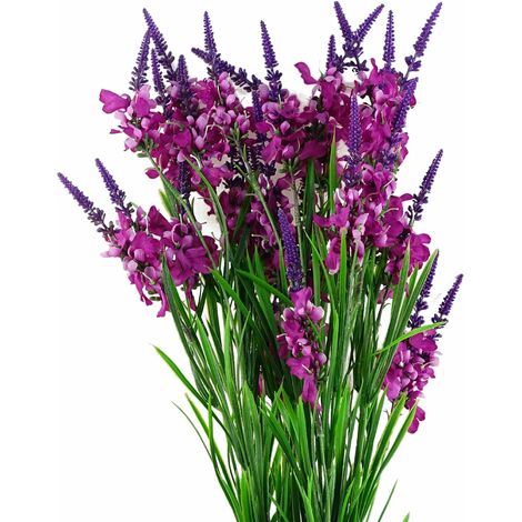 Pack of 6 x 80cm Dark Pink Larkspur Artifical Stem (1/5)