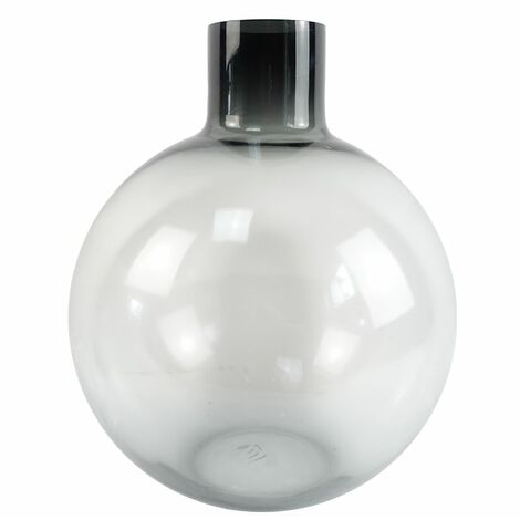 40cm Grey Smoke Bottle Glass Vase (1/5)