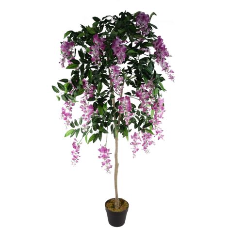 150cm Artificial Light Pink Wisteria Tree (1/5)