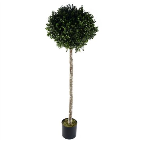 140cm Buxus Ball Artificial Tree UV Resistant Outdoor Topiary (1/4)