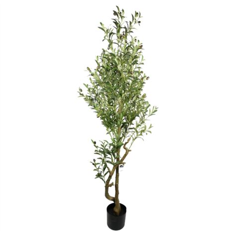 160cm Artificial Olive Tree 1296 Leaves 72 Olives (1/5)