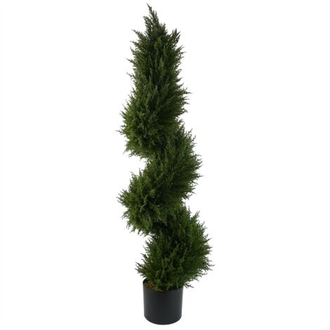 120cm Sprial Cypress Tree Artificial Topiary (1/4)