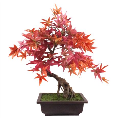50cm Artificial Red Maple Bonsai Tree (1/5)