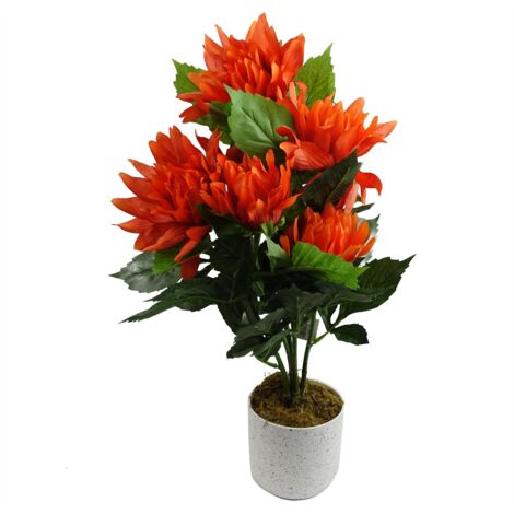 55cm Artificial Red Dahlia Pinnata (1/4)