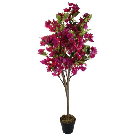 120cm Artificial Pink Bougainvillea Tree (1/3)