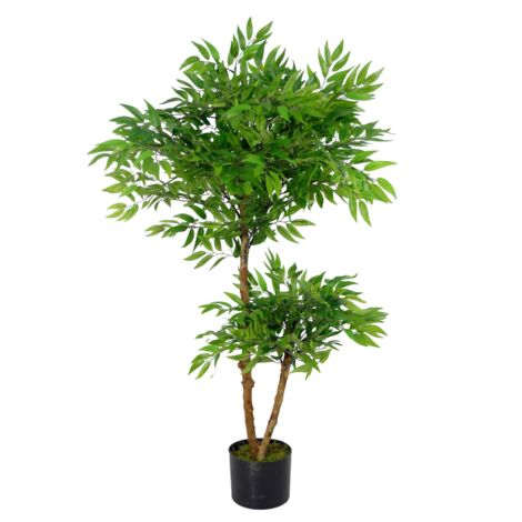 100cm Luxury Artificial Mini Ruscus Tree Premium Range (1/4)