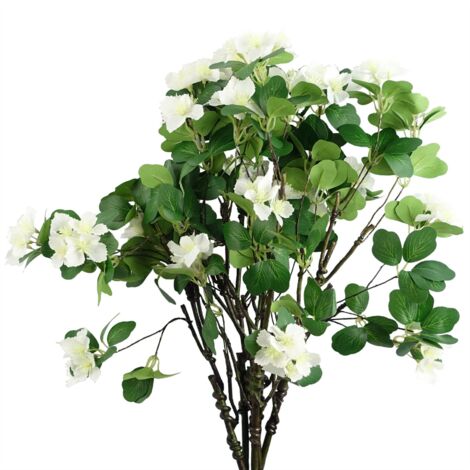Pack of 6 x 60cm Flower Foliage Spray - White (1/5)