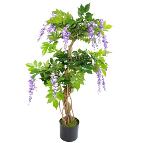 110cm Artificial Purple Wisteria Tree (1/4)