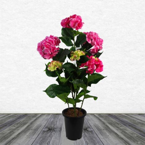 Artificial Hydrangea Flowering Plant Pink (1/3)