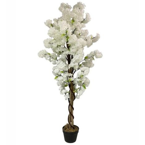 150cm Artificial White Blossom Tree (1/4)